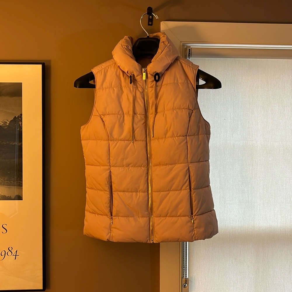 Calvin Klein women’s puffy vest.  Size small.  Pink.